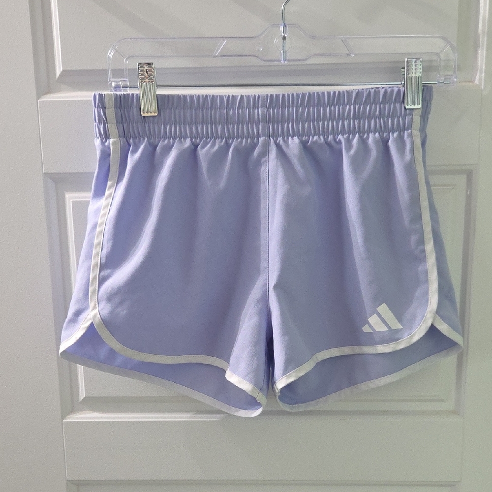 Adidas Girl''s Light Purple Athletic Shorts